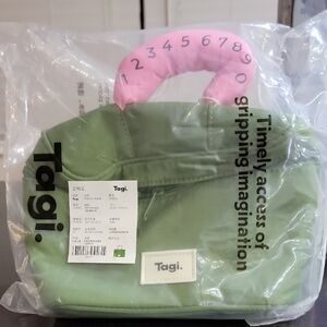 Tagi Green and Pink Bag